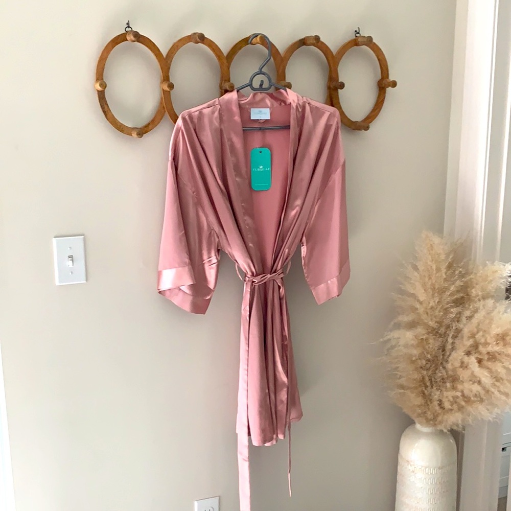 Turquaz Maeve Pink short sleeve robe